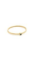 Jennifer Meyer Jewelry Thin Ring With Sapphire