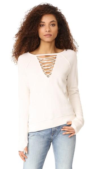 Pam Gela Lace Up Sweatshirt