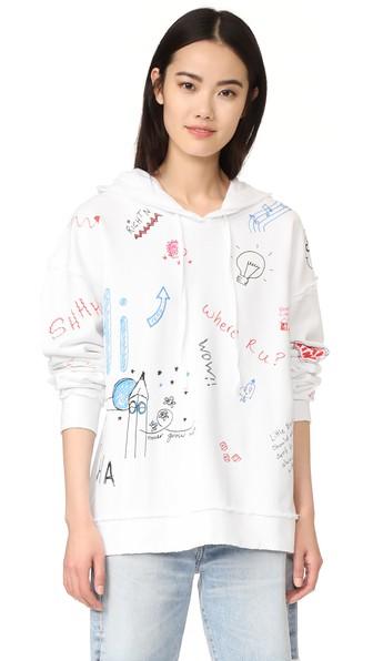 Mira Mikati Scribble Print Hoodie