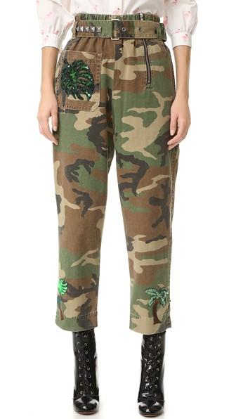 Marc Jacobs Camo Belted Pants