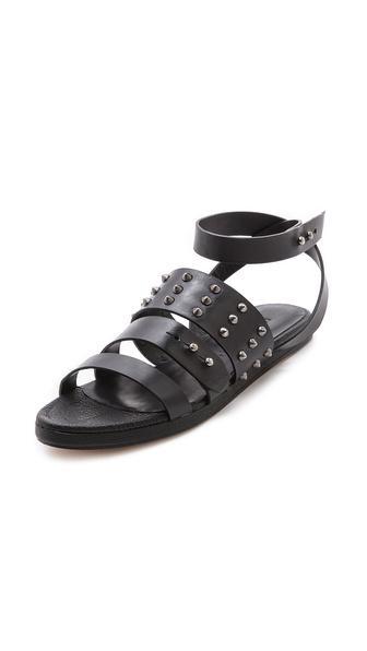 Freda Salvador Jam Studded Sandals - Black