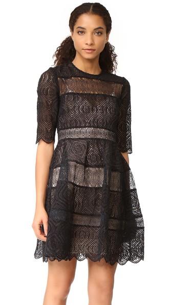 Zimmermann Adorn Embroidered Mini Bell Dress