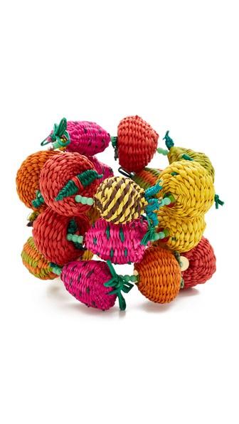 Mercedes Salazar Fruits Beads Double Bracelet