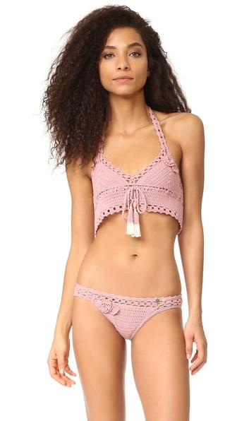 She Made Me Jannah Skirted Crochet Bikini Top