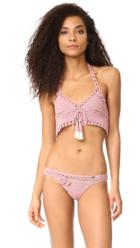 She Made Me Jannah Skirted Crochet Bikini Top