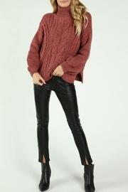 Chenille V-back Sweater