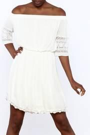  Ivory Off Shoulder Dress