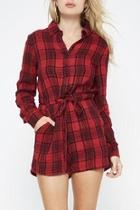  Rayne Plaid Romper