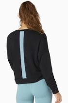  Color-streaked Cropped Pullover