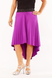  Hi-low Pleated Skirt