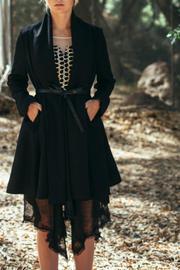  Black Unbalanced Coat