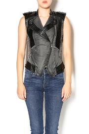  Black Studded Vest