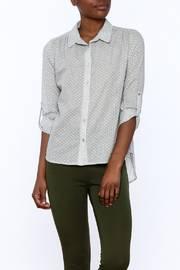  Grey Button Down Blouse