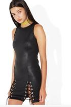  Leather Tie Dress