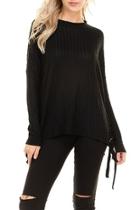  Mock Neck Brushed Top