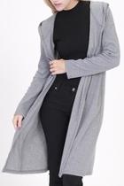  Grey Hooded Duster