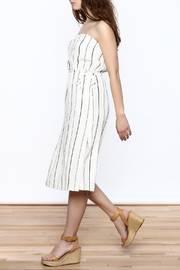 Stripe Strapless Dress