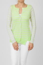  Lime Stripe Cardigan