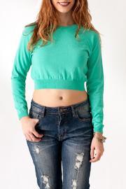  Jade Crop Sweater