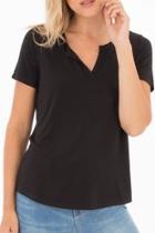  Black Slit Tee