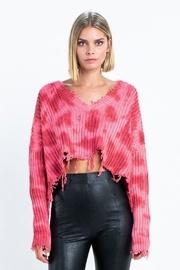  Morgan Tie Dye Frayed Sweater