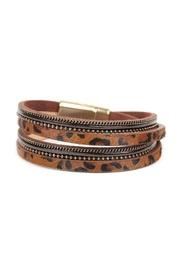  Leopard-magnetic Lock-bracelet