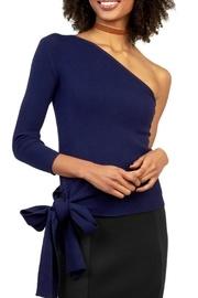  Ribbed One Shoulder Top