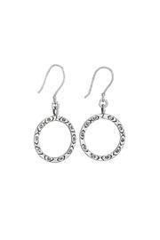  Open Circle Stamped Earrings