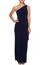  One-shoulder Draped Gown