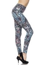  Teal Print Legging