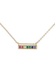  Rainbow Bar Necklace
