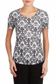  Black Scroll Top