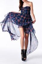  Plaid Sweetheart Dress
