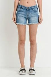  Denim Frayed Shorts