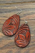 Tooling Leather Earrings