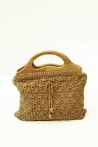  Woven Wooden Handle Bag