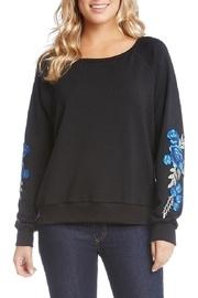  Applique Sleeve Sweatshirt