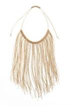  Cream Fringe Necklace