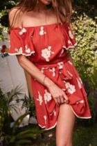  Off Or Off The Shoulder Floral Dress