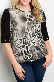  Plus Size Animal Top
