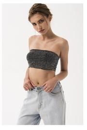  Rhinestone Bandeau Top