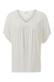  Cream Peasant Top