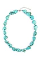  Turquoise Marble Pebble Necklace