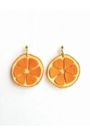 Leather Orange Earrings