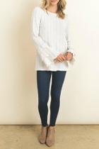  Ivory Ruffled Top