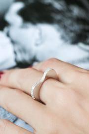  White Gold Heart Ring