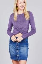  Purp Twisted Top