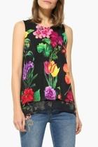  Floral Layered Top