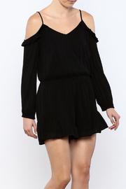  Black Cold Shoulder Romper