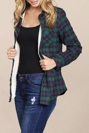 Button-down-sherpa-lined Flannel Shirt